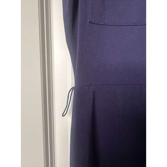 MICHAEL Michael Kors Navy Blue Jumpsuit Cropped Jumper Size S - Picture 4 of 8